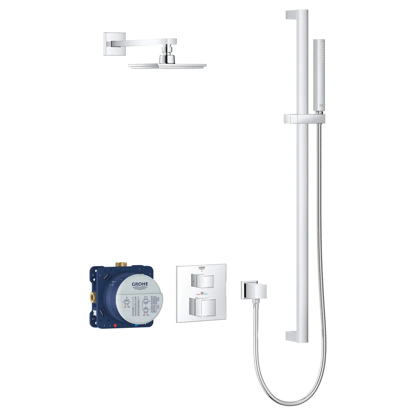 GROHE 34747000 Grohtherm Cube Thm Shwr Set