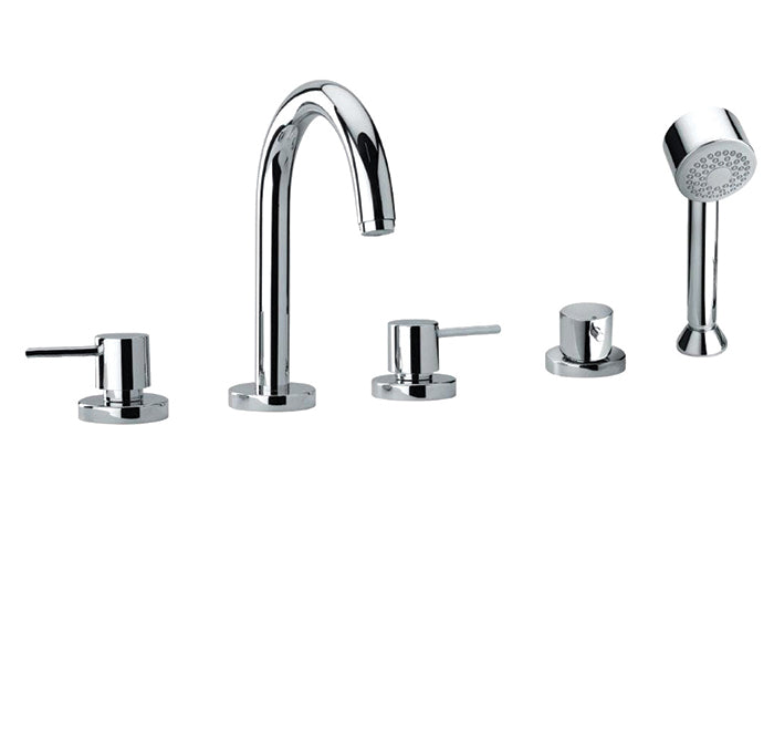 CABANO 20305 5 Piece deck mount tub filler with hand spray