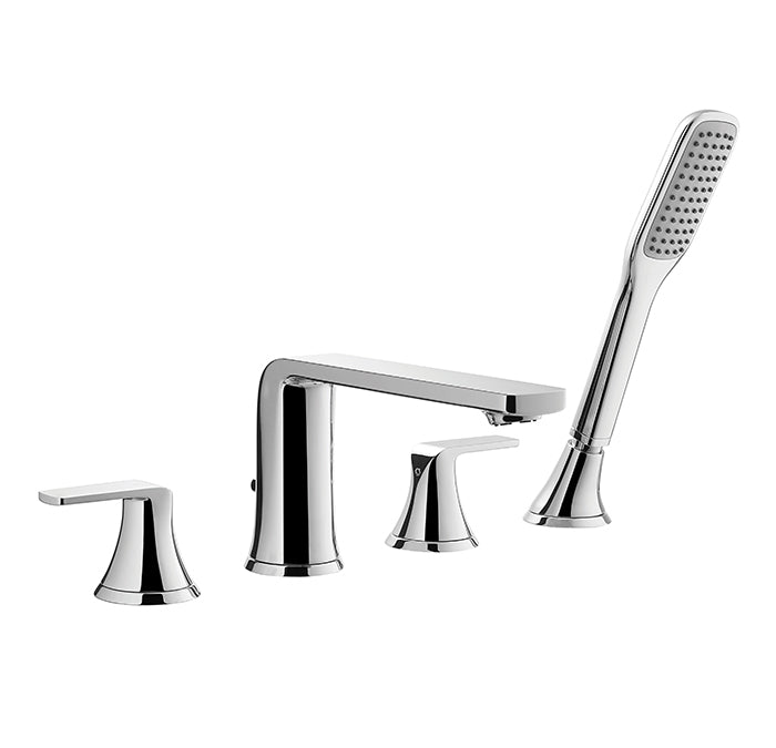 CABANO 28304 4 Piece deck mount tub filler with hand spray