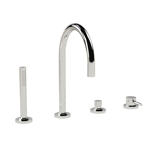 CABANO 36304 4 Piece deck mount tub filler with hand spray