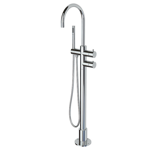 CABANO 36311175 Thermostatic floor mount tub filler with hand spray