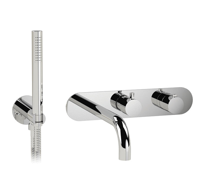 CABANO 36341RT Thermostatic wall mount tub faucet with spray