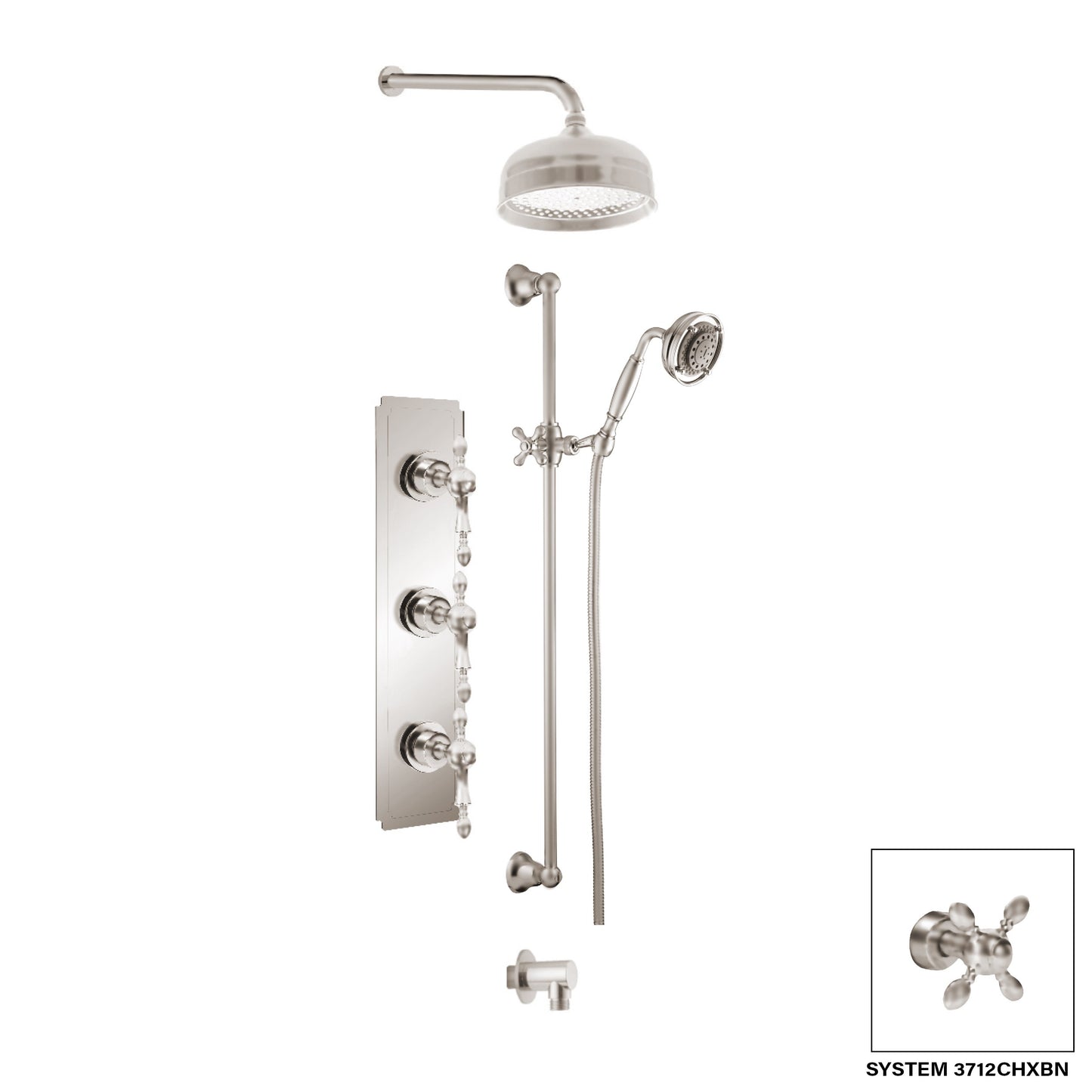 DISEGNO 3712CHL Chopin Shower System