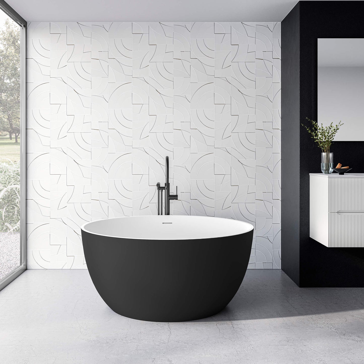 STONETOUCH 47000 Centerpiece Free Standing Bathtub