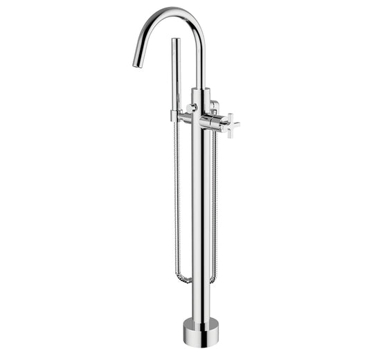 CABANO 47311 Floor mount tub filler with hand spray