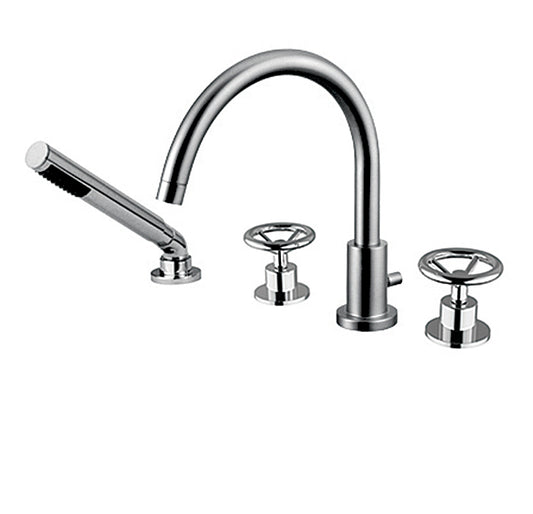 CABANO 60304 4 Piece deck mount tub filler with hand spray