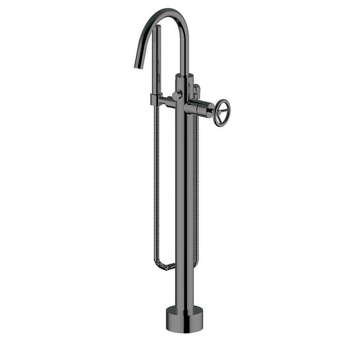 CABANO 60311 Floor mount tub filler with hand spray