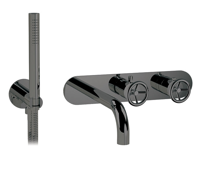 CABANO 60341RT Thermostatic wall mount tub faucet with spray