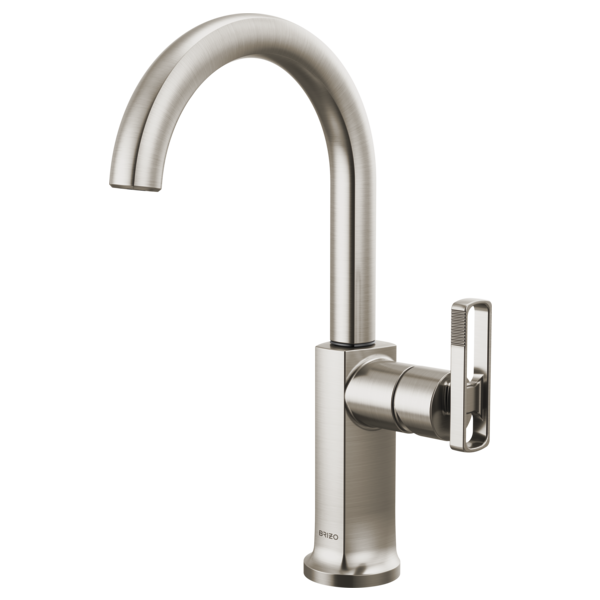 BRIZO 61006LF Bar Faucet with Arc Spout - Knob Handle