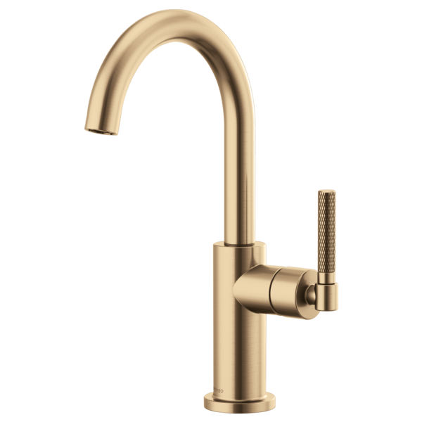 BRIZO LITZE 61043LF Bar Faucet with Arc Spout and Knurled Handle Kit