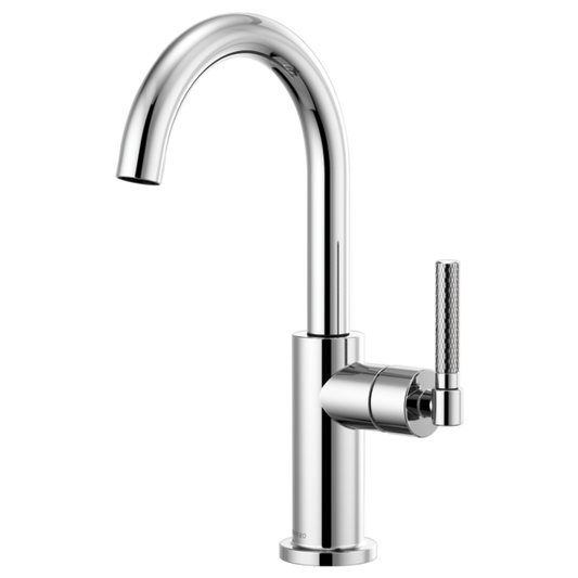 BRIZO LITZE 61043LF Bar Faucet with Arc Spout and Knurled Handle Kit