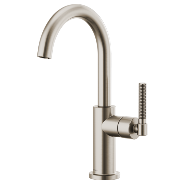 BRIZO LITZE 61043LF Bar Faucet with Arc Spout and Knurled Handle Kit