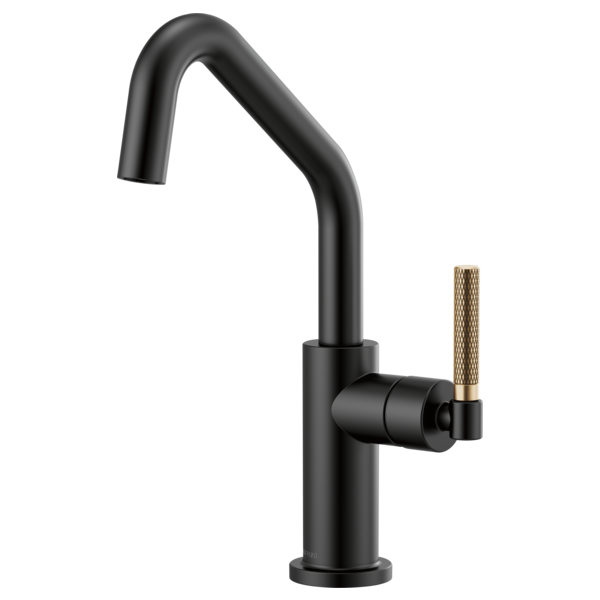 BRIZO LITZE 61063LF Bar Faucet with Angled Spout and Knurled Handle Kit