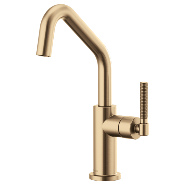 BRIZO LITZE 61063LF Bar Faucet with Angled Spout and Knurled Handle Kit