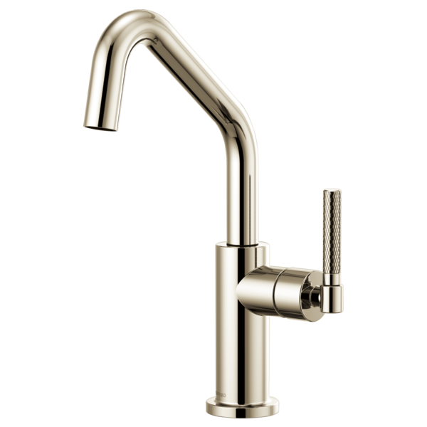 BRIZO LITZE 61063LF Bar Faucet with Angled Spout and Knurled Handle Kit