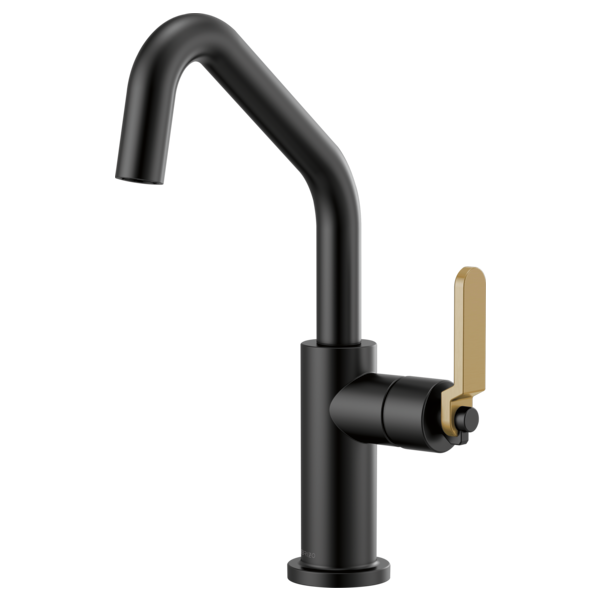 BRIZO LITZE 61064LF Bar Faucet with Angled Spout and Industrial Handle Kit