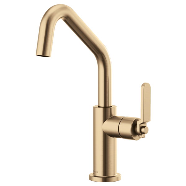 BRIZO LITZE 61064LF Bar Faucet with Angled Spout and Industrial Handle Kit