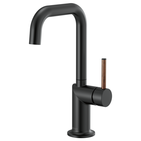 BRIZO 61065LF Bar Faucet with Square Spout - Wood Lever Handle