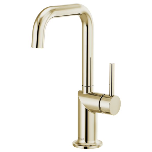 BRIZO 61065LF Bar Faucet with Square Spout - Metal Lever Handle