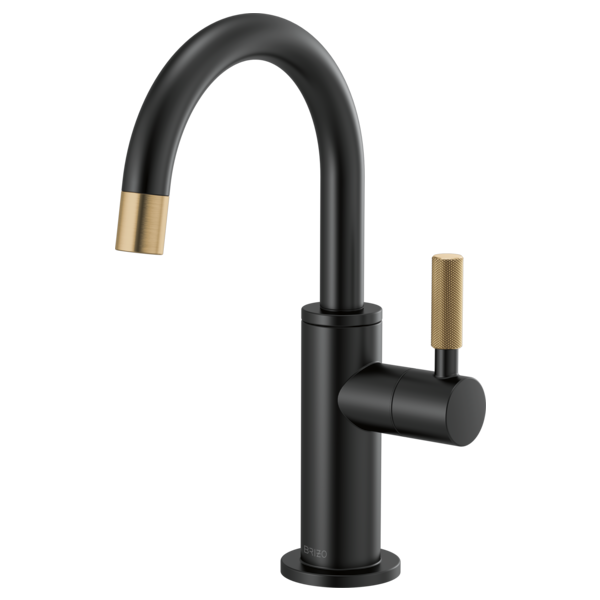 BRIZO LITZE 61343LF Beverage Faucet with Arc Spout and Knurled Handle