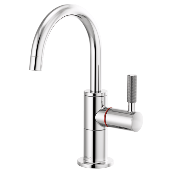 BRIZO LITZE 61343LF Instant Hot Faucet with Arc Spout and Knurled Handle