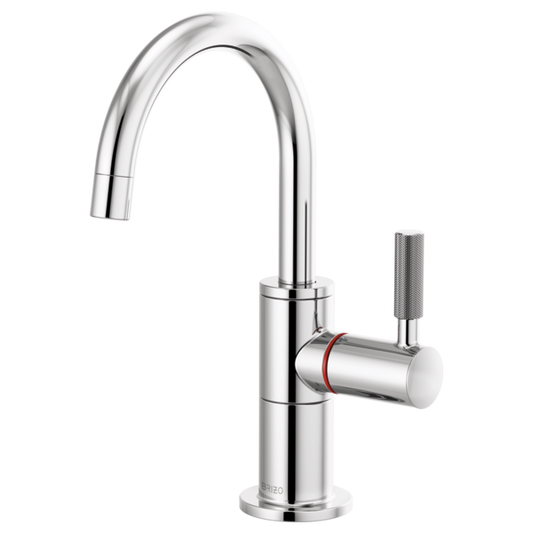 BRIZO LITZE 61343LF Instant Hot Faucet with Arc Spout and Knurled Handle