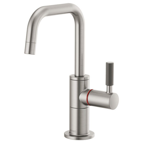 BRIZO LITZE 61353LF Instant Hot Faucet with Square Spout and Knurled Handle