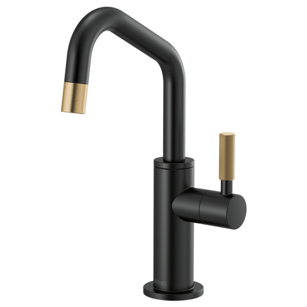 BRIZO LITZE 61363LF Beverage Faucet with Angled Spout and Knurled Handle