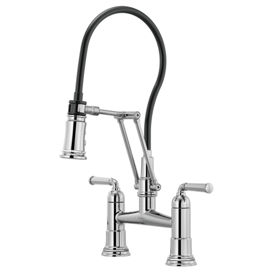 BRIZO ROOK 62274LF Articulating Bridge Faucet