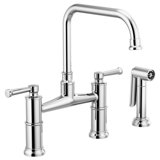 BRIZO ARTESSO 62525LF Bridge Faucet with Side Sprayer