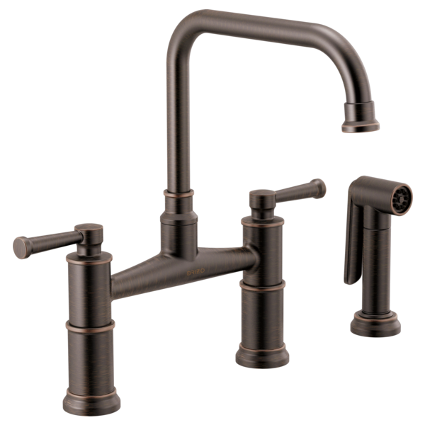 BRIZO ARTESSO 62525LF Bridge Faucet with Side Sprayer