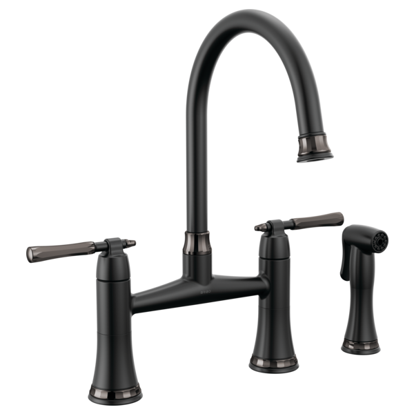 BRIZO TULHAM 62558LF Bridge Kitchen Faucet with Side Spray