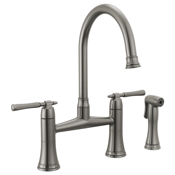 BRIZO TULHAM 62558LF Bridge Kitchen Faucet with Side Spray