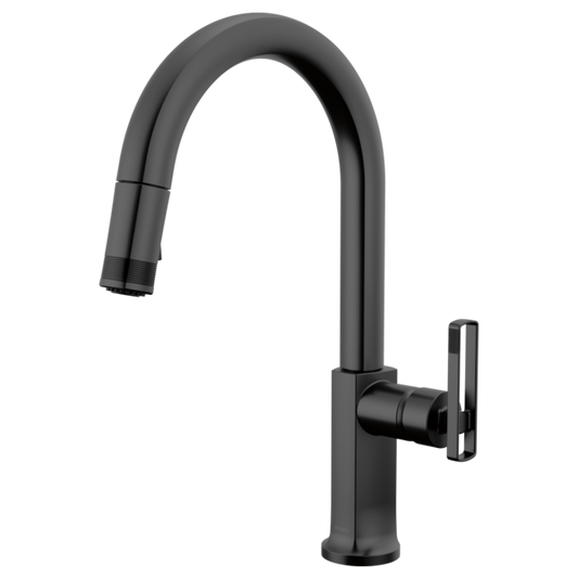 BRIZO 63006LF Pull-Down Faucet with Arc Spout - Knob Handle