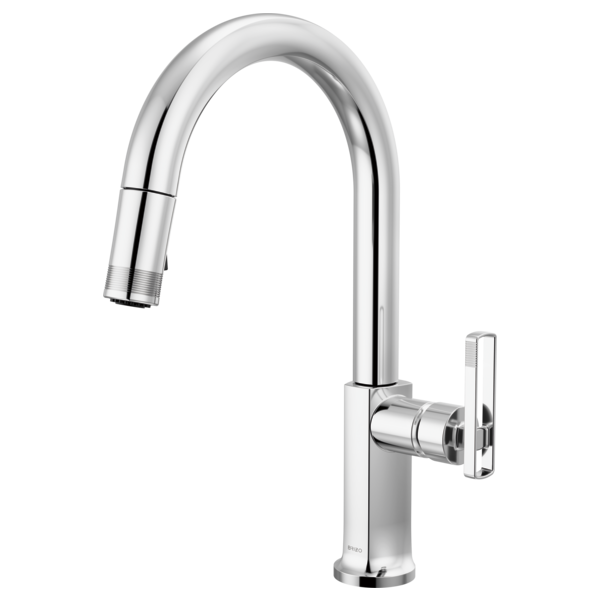 BRIZO 63006LF Pull-Down Faucet with Arc Spout - Knob Handle