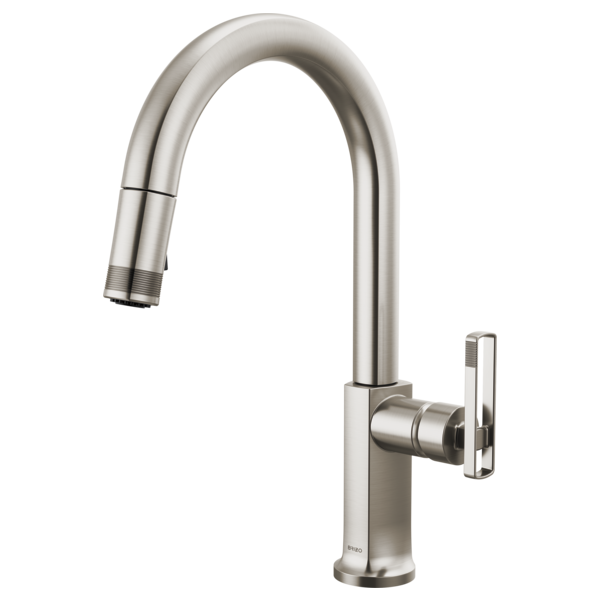 BRIZO 63006LF Pull-Down Faucet with Arc Spout - Knob Handle