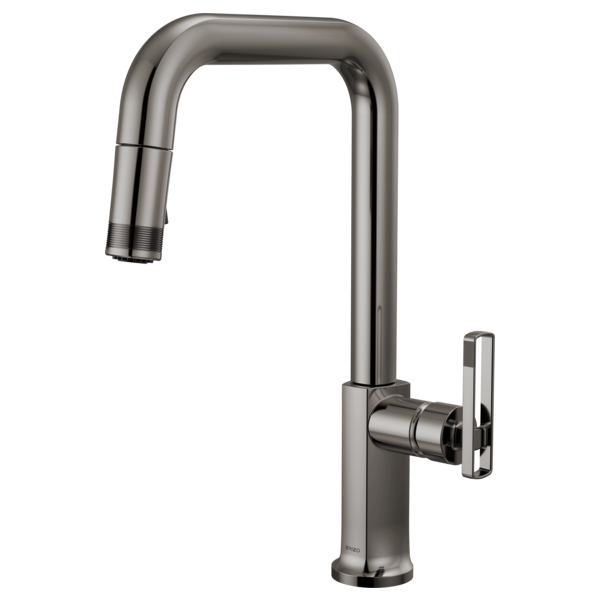 BRIZO 63007LF Pull-Down Faucet with Square Spout - Knob Handle