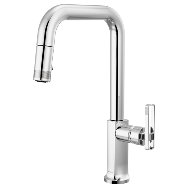 BRIZO 63007LF Pull-Down Faucet with Square Spout - Knob Handle