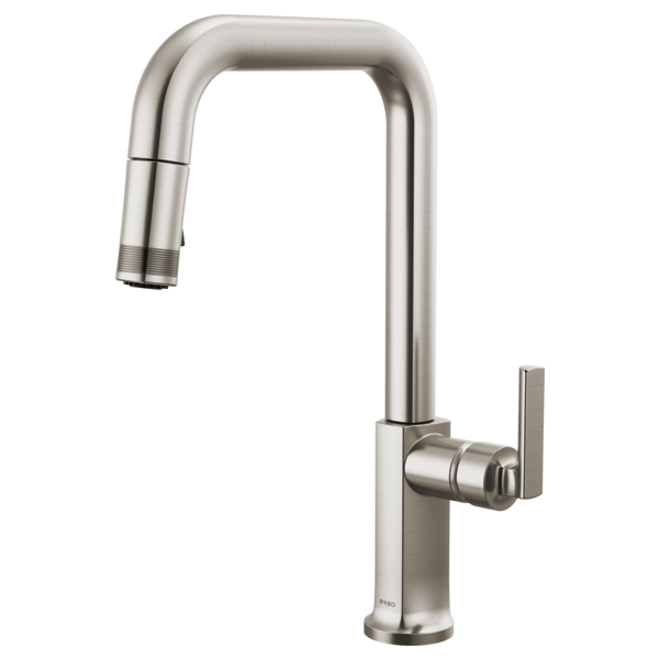 BRIZO 63007LF Pull-Down Faucet with Square Spout - Lever Handle