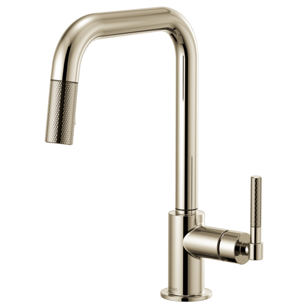 BRIZO LITZE 63053LF Pull-Down Faucet with Square Spout and Knurled Handle