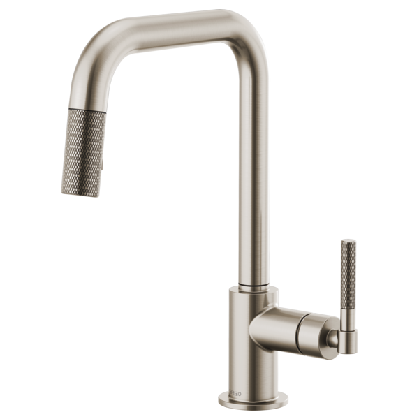 BRIZO LITZE 63053LF Pull-Down Faucet with Square Spout and Knurled Handle