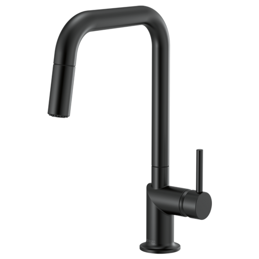 BRIZO 63065LF Pull-Down Faucet with Square Spout - Metal Lever Handle