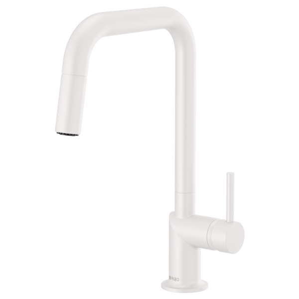 BRIZO 63065LF Pull-Down Faucet with Square Spout - Metal Lever Handle