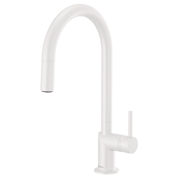 BRIZO 63075LF Pull-Down Faucet with Arc Spout - Metal Lever Handle