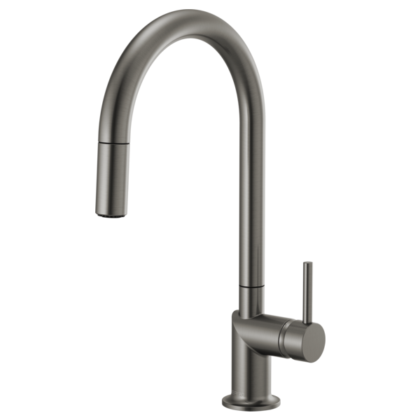 BRIZO 63075LF Pull-Down Faucet with Arc Spout - Metal Lever Handle