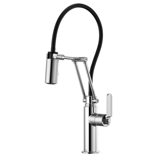 BRIZO LITZE 63244LF Articulating Faucet with Industrial Handle