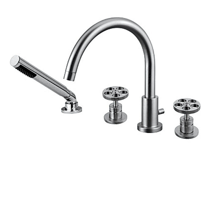 CABANO 63304 4 Piece deck mount tub filler with hand spray