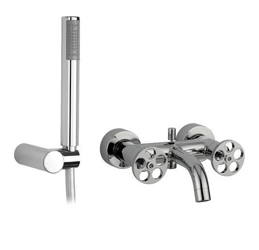 CABANO 63332 Wall mount tub faucet with hand spray