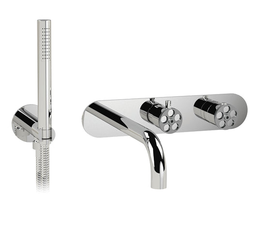 CABANO 63341RT Thermostatic wall mount tub faucet with spray