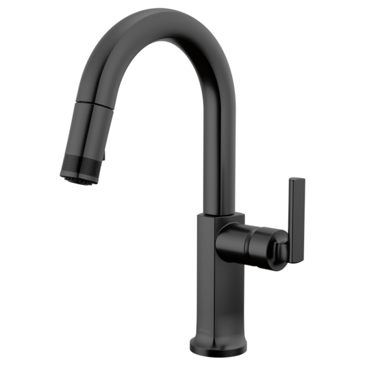 BRIZO 63906LF Pull-Down Prep Faucet with Arc Spout - Lever Handle